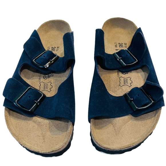 Birkenstock Shoes - NEW Blue Birki's Birkenstock Sandals 38 7-7.5